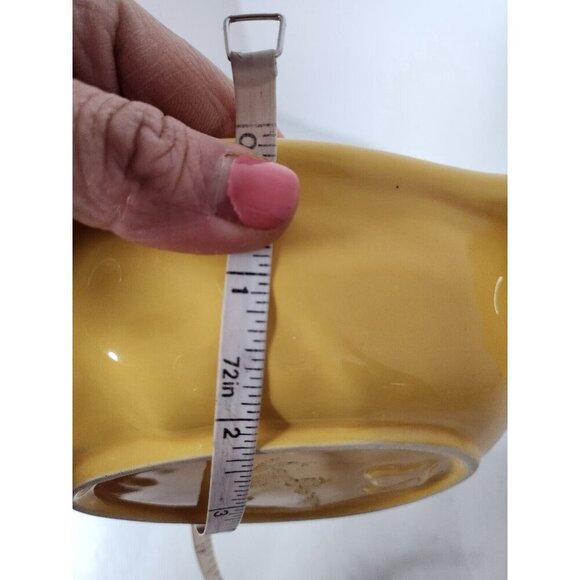 Vintage Silea Pottery French Yellow Porcelain Olive Serving Dish Divided - Picture 9 of 9